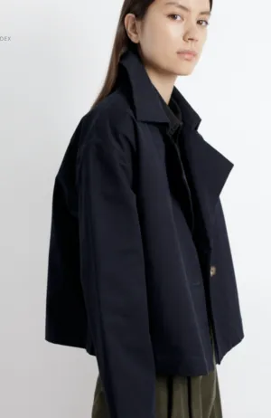 7115 by Szeki Spring Cropped Peacoat