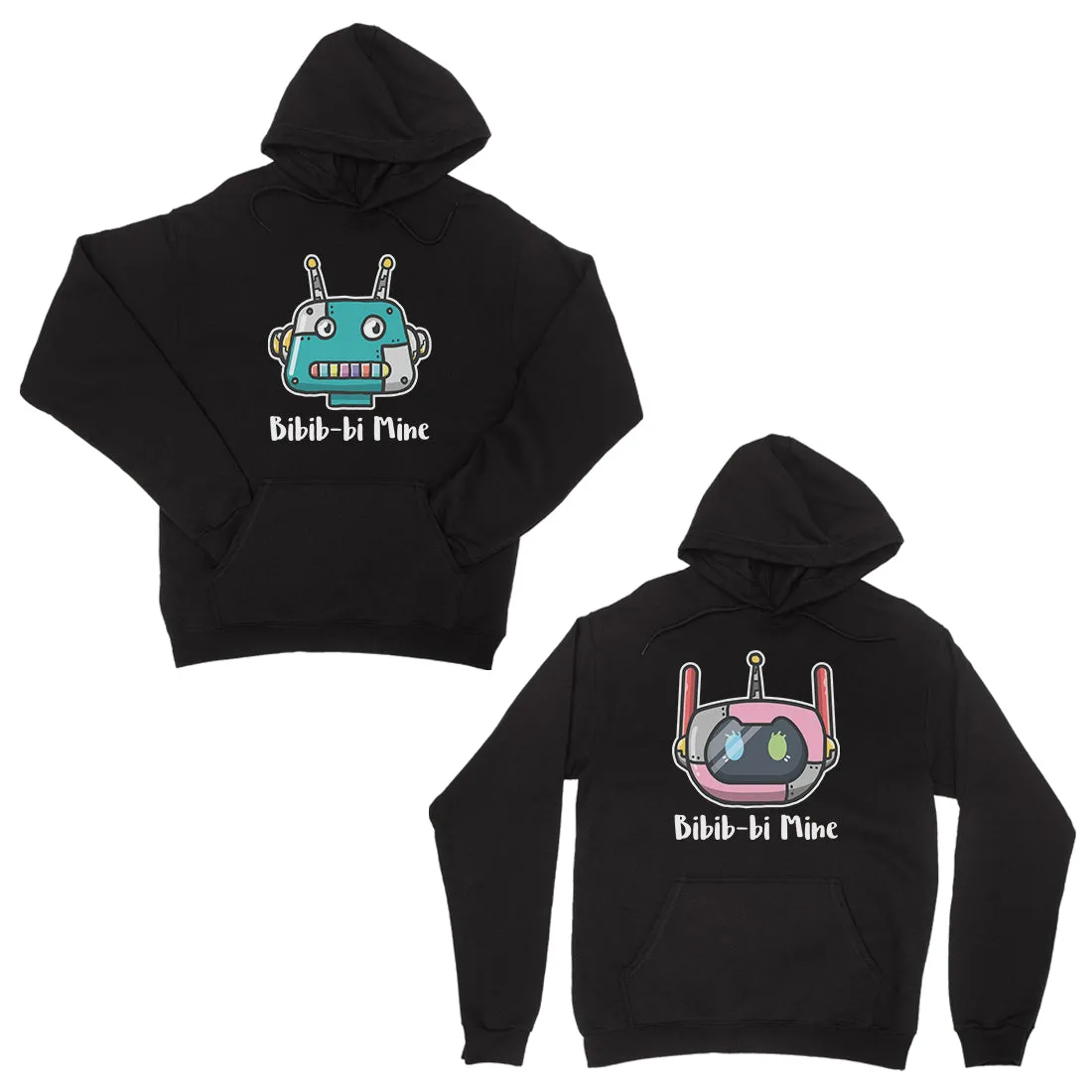 Bibib-bi Mine Black Matching Hoodies Couple Funny Valentine's Gift