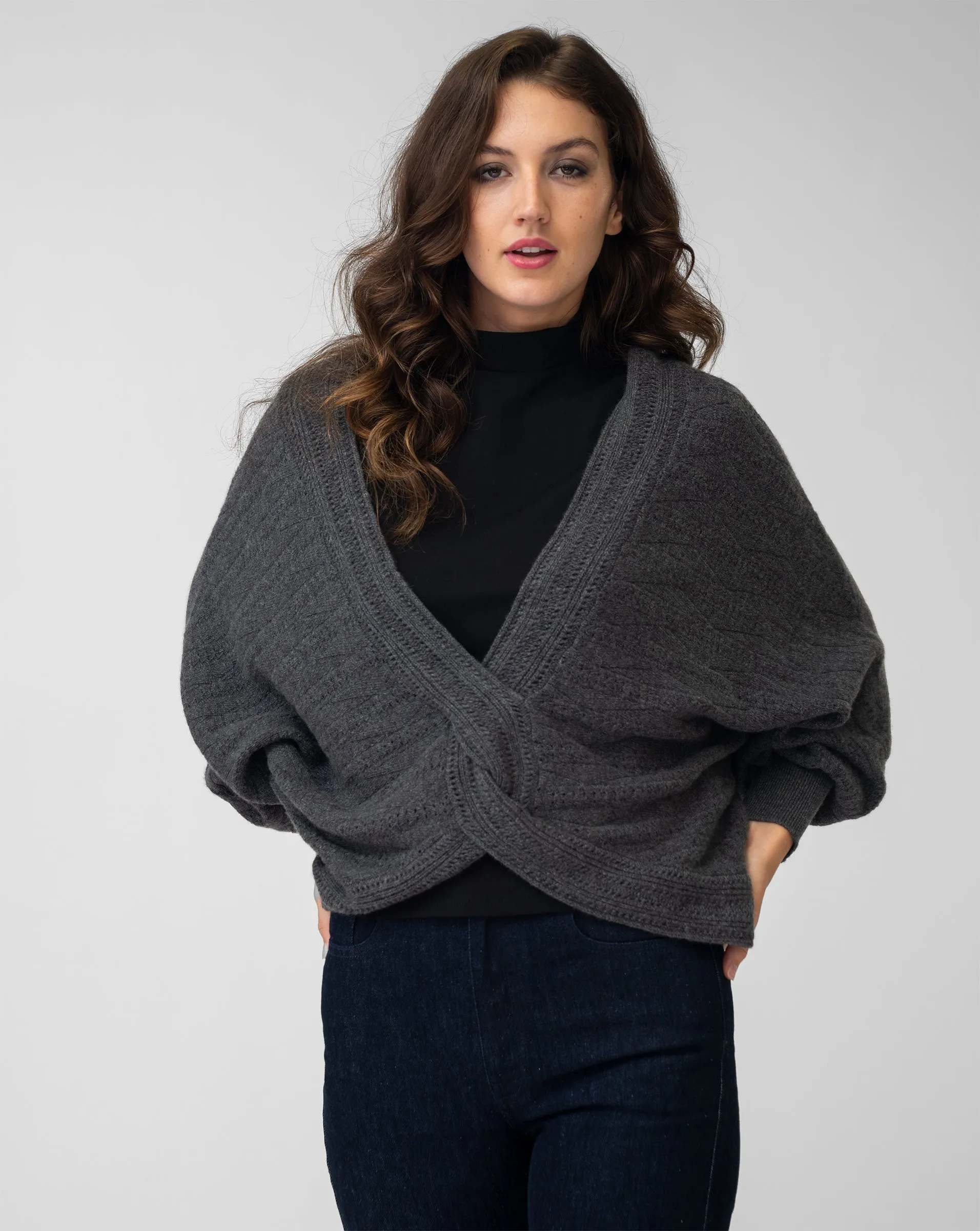 Cashmere Twist Dolman Sweater