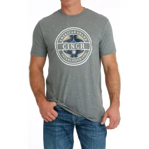 Cinch Men's Grey American Brand Tee