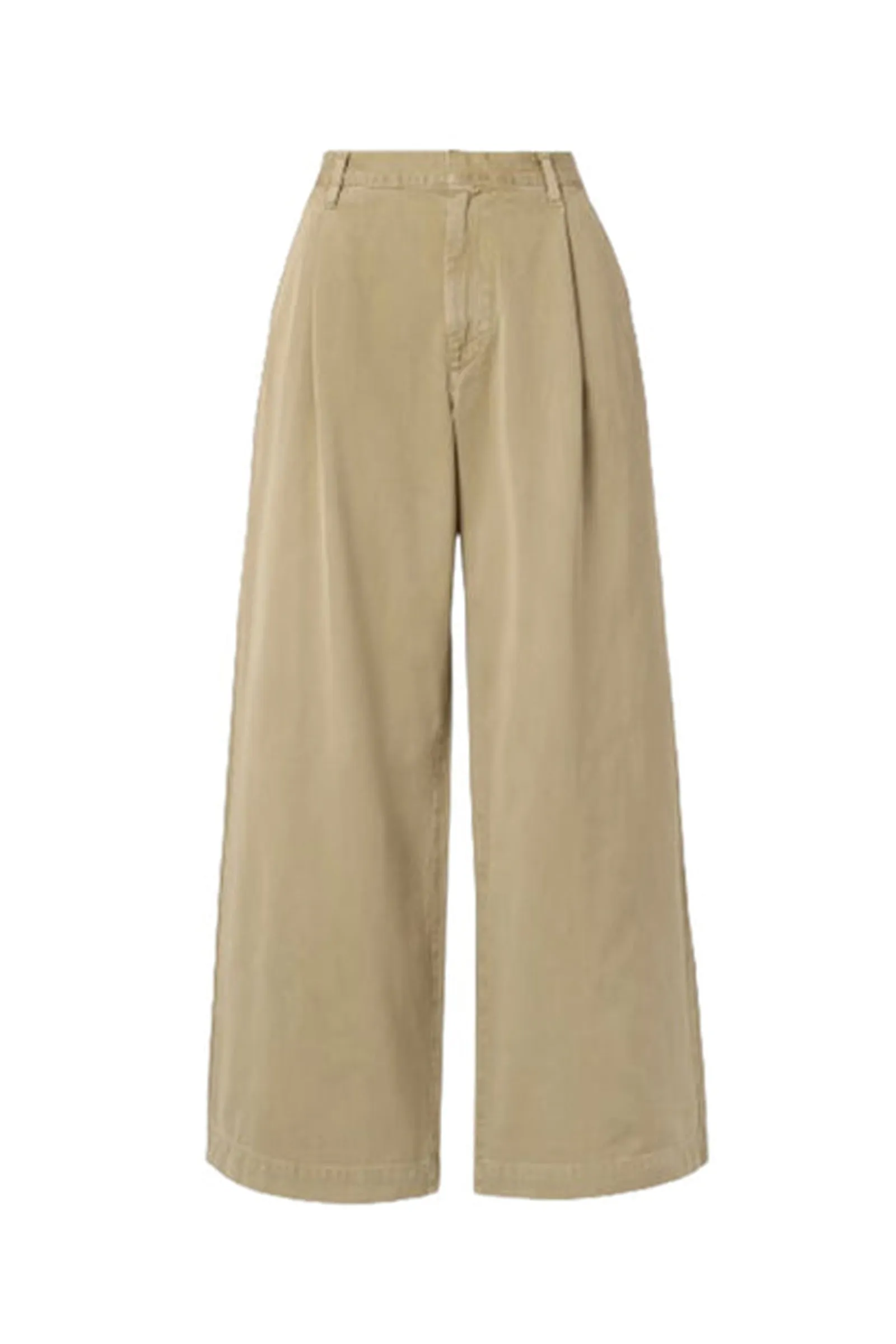 Daryl Pleated Cotton-twill Wide-leg Pants