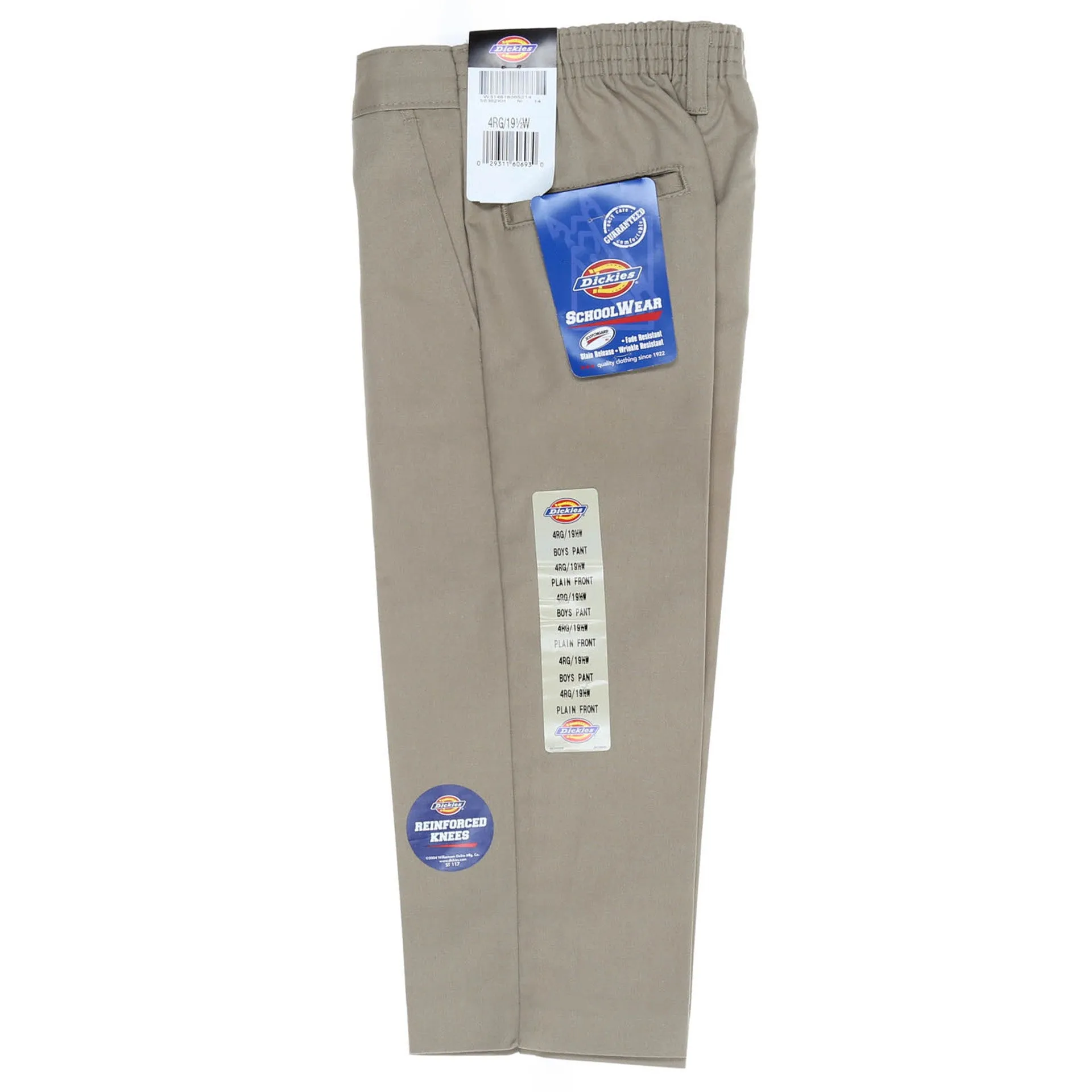 Dickies Boys' Flat Front Pant (4-7) - Khaki