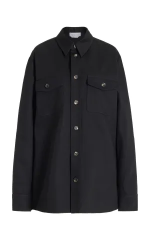 Everly Overshirt in Black Organic Cotton Denim