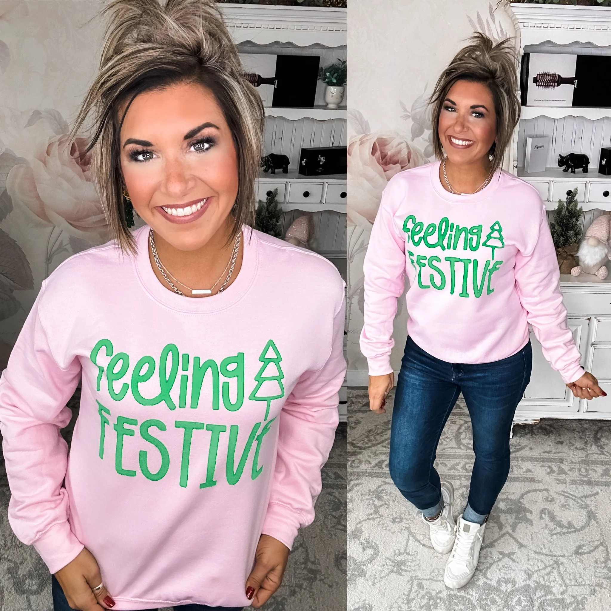 Feeling Festive Pullover Sweatshirt