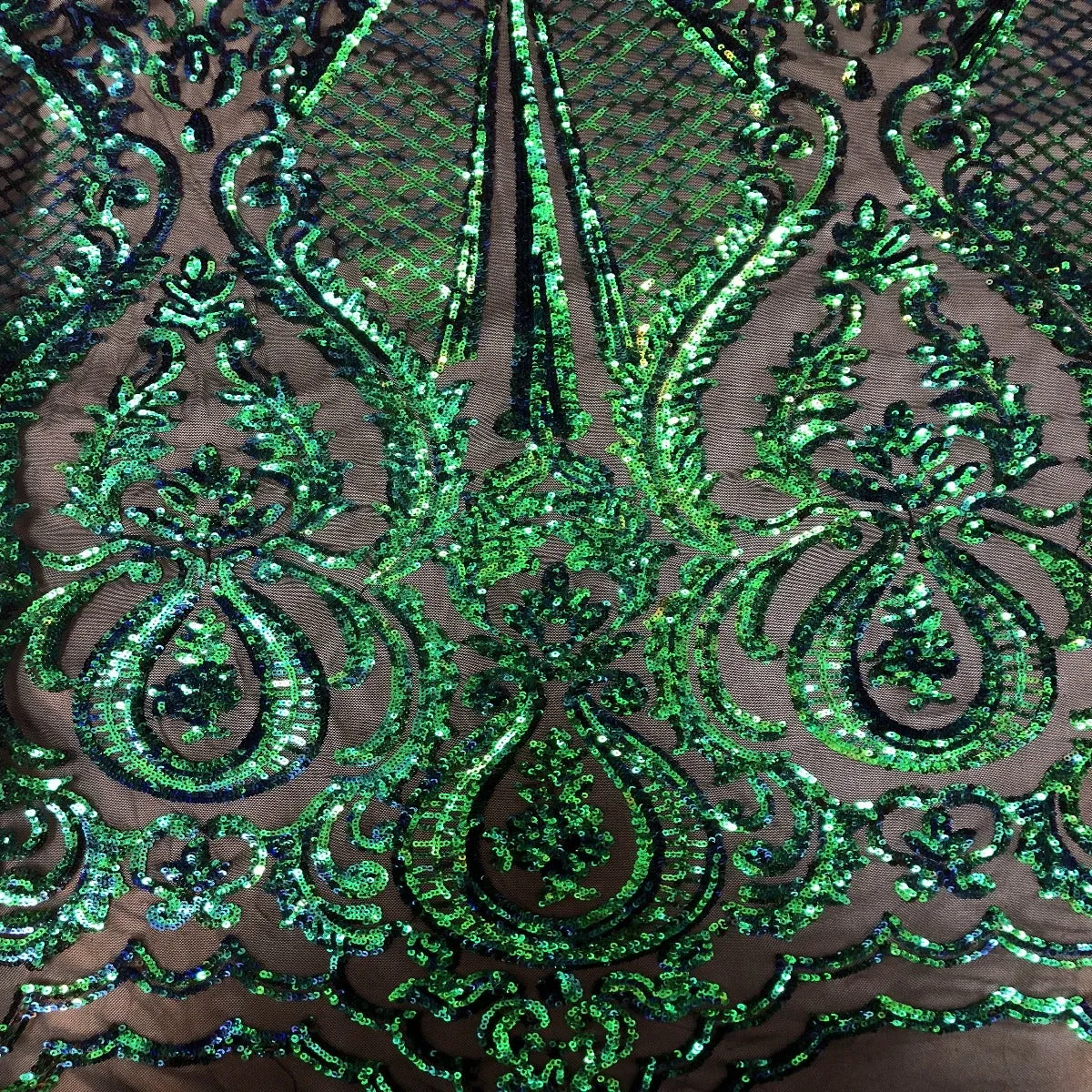 Green Iridescent Chantal Deluxe Sequin Fabric