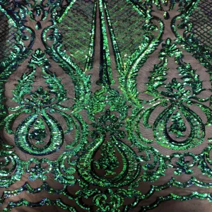 Green Iridescent Chantal Deluxe Sequin Fabric