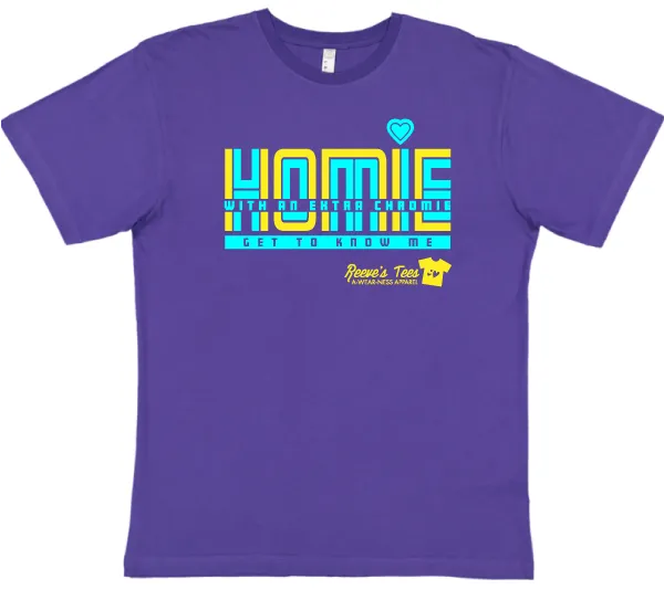 Homie with an Extra Chromie - FOR THE HOMIE - Kids - Short Sleeve Retro Tee