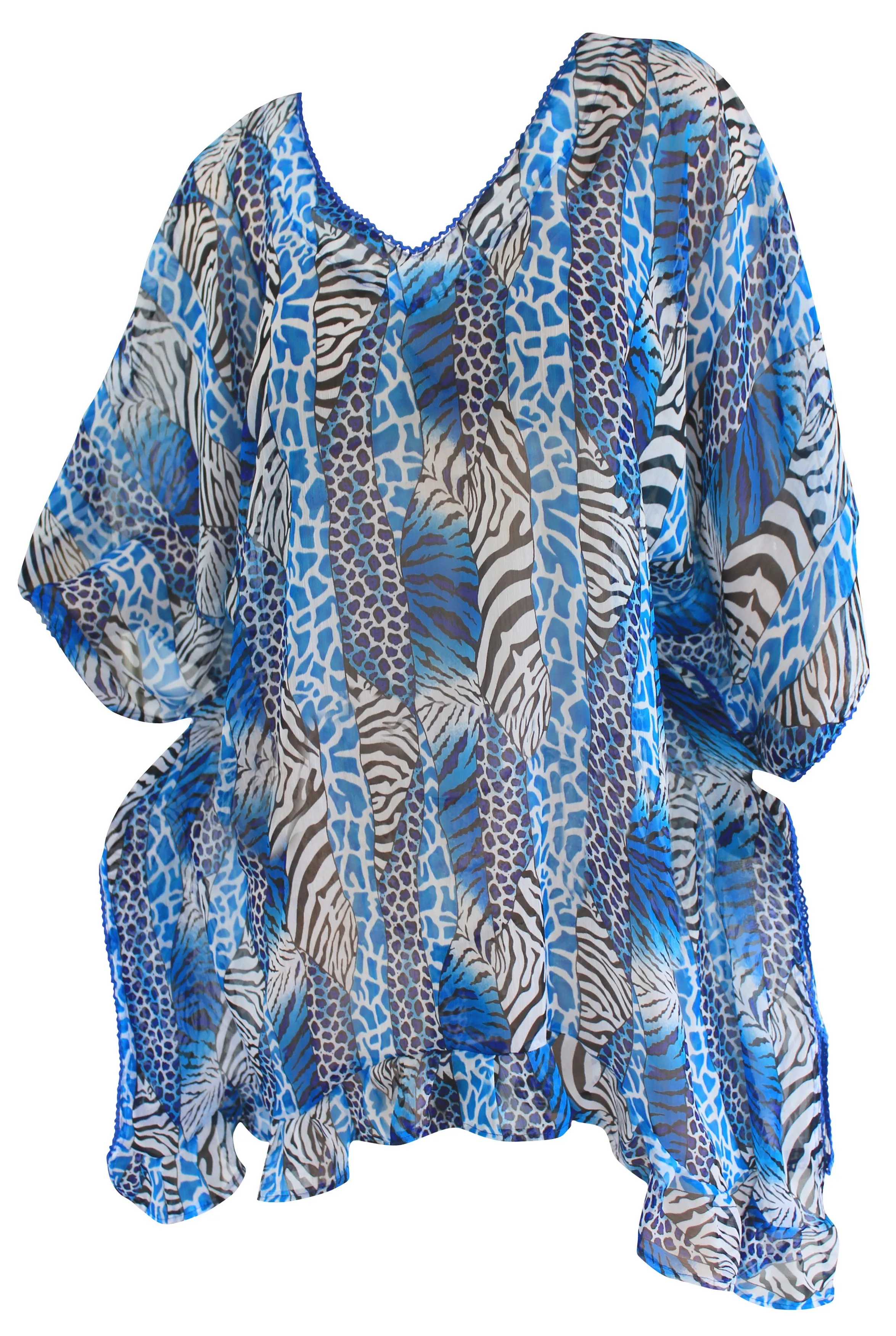 LA LEELA Nightgown Short Sleeve Women Comfy Sleeping s Soft Nights US 8-14 Blue_F993