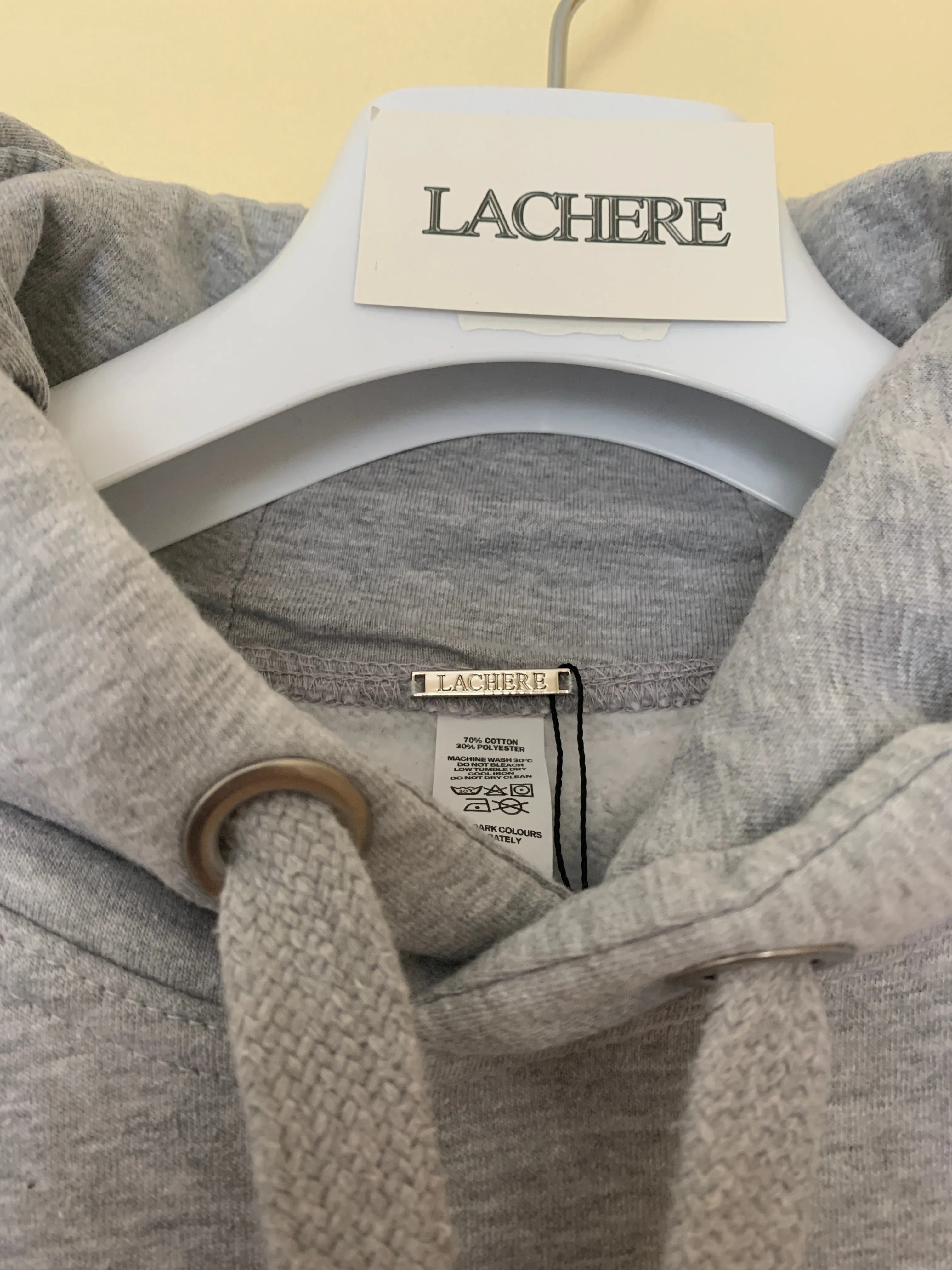 LACHERE Basic Hoodie, Grey