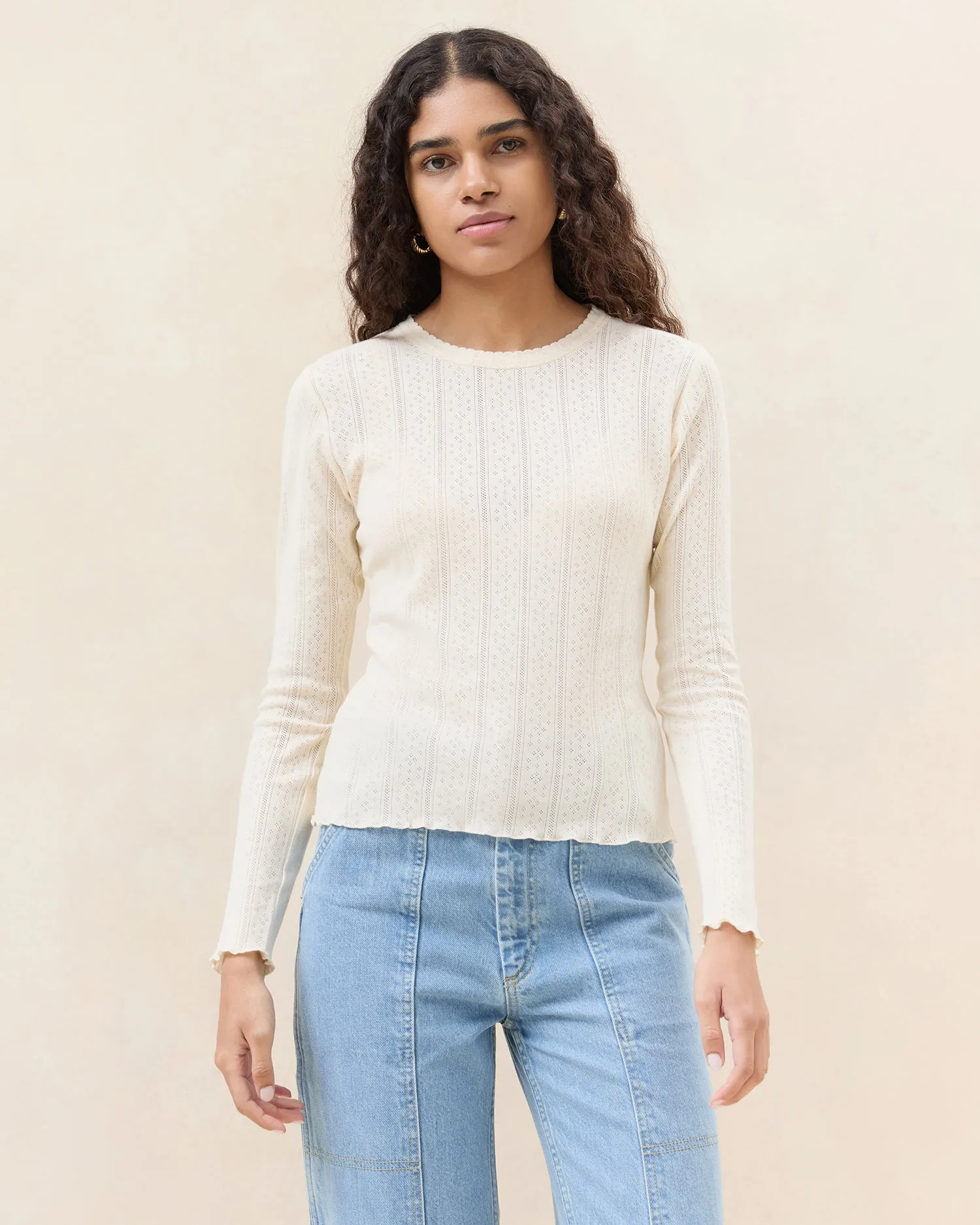 Lolo Pointelle Long-Sleeve