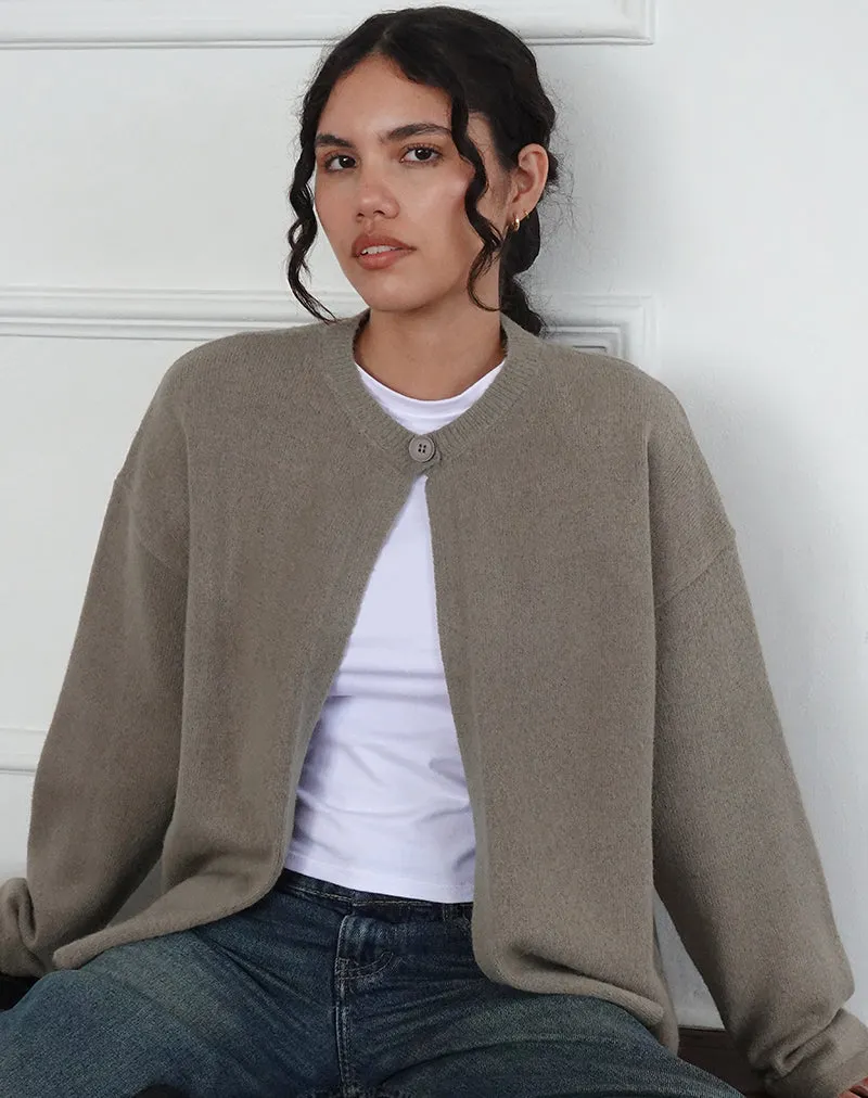 Maureen Cardigan in Taupe