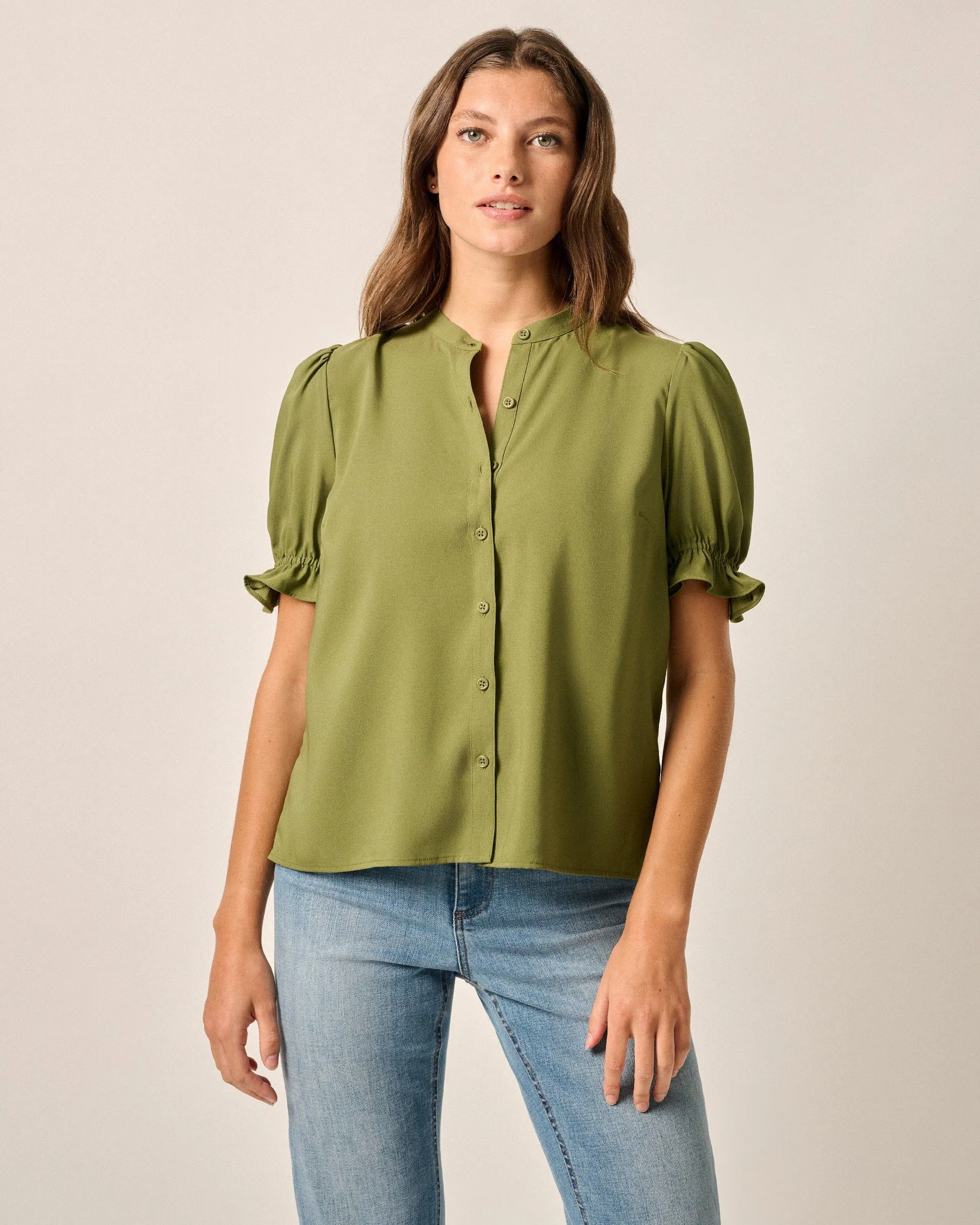 Natalia Button-Up Blouse