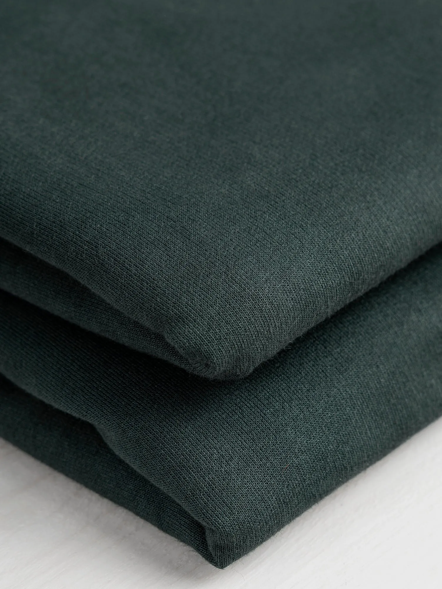 Organic Cotton Fleece - Evergreen - Swatch