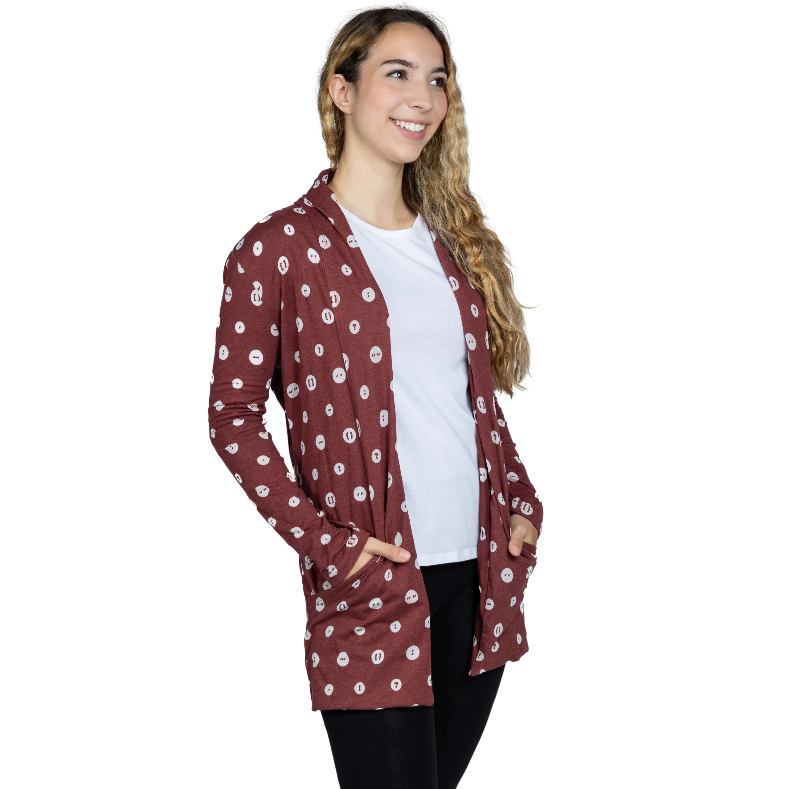 Punctuation Marks Burnout Cardigan