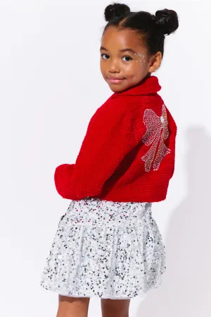 Scarlet Shimmer Bow Jacket