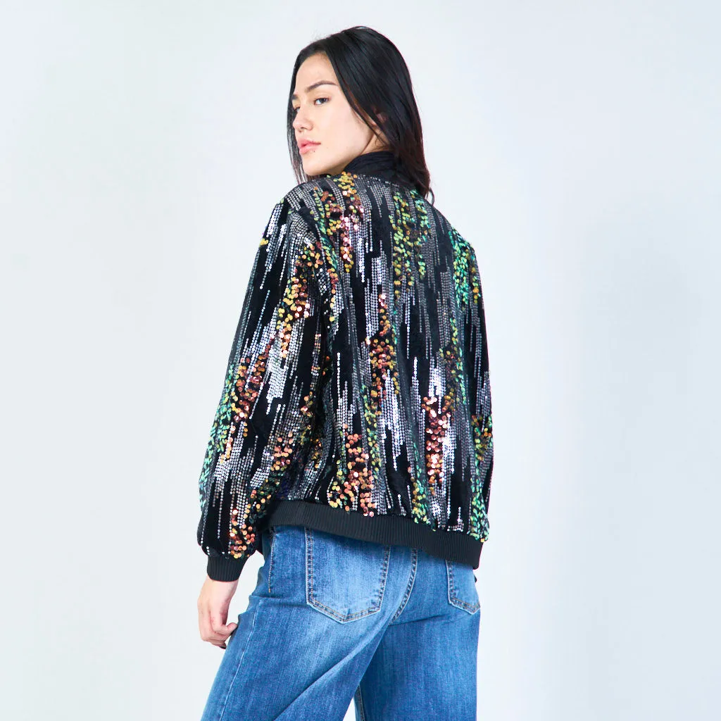 Sequin bomber jacket wholesale