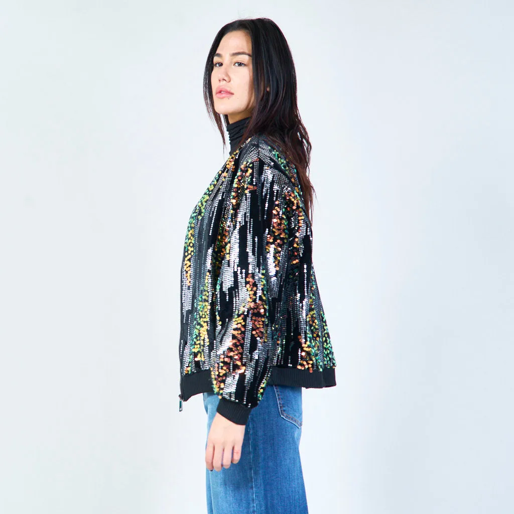 Sequin bomber jacket wholesale