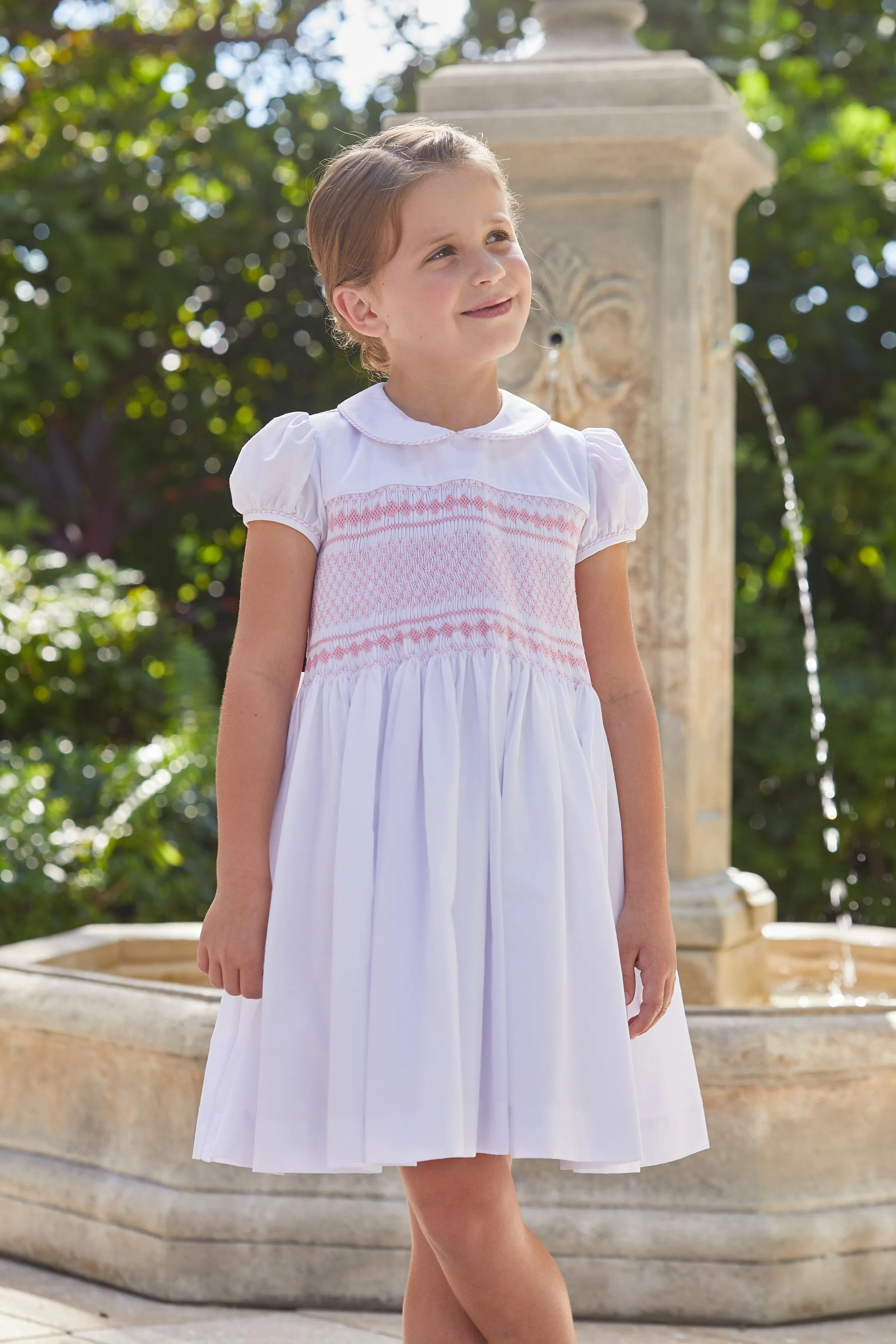 Smocked Emery Dress - Light Pink