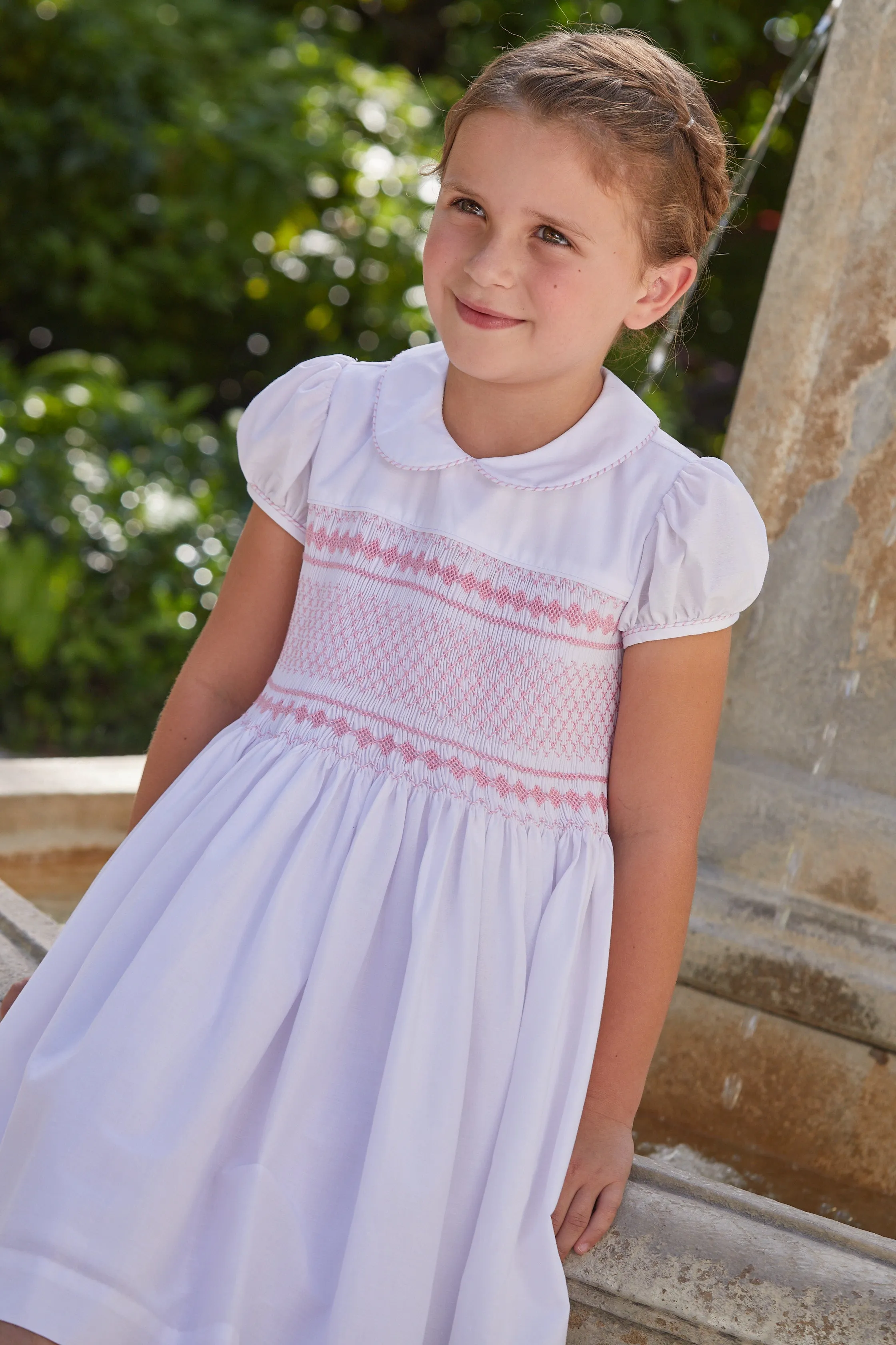 Smocked Emery Dress - Light Pink