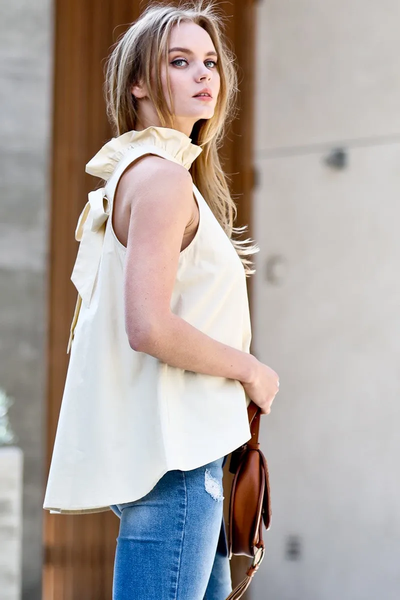 Take the High Road Blouse - Latte