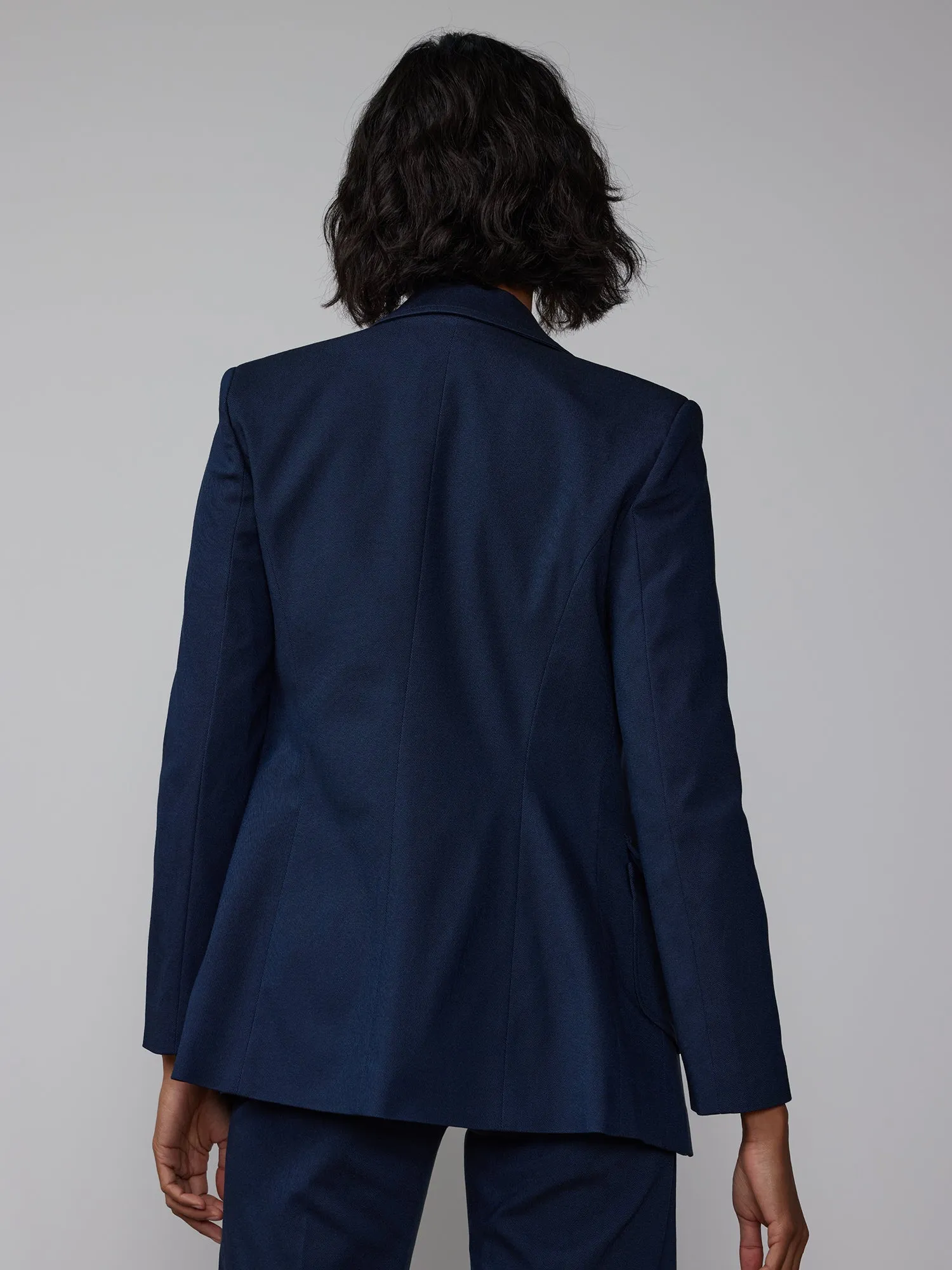 Tall Pleated Pocket Sculpted Blazer