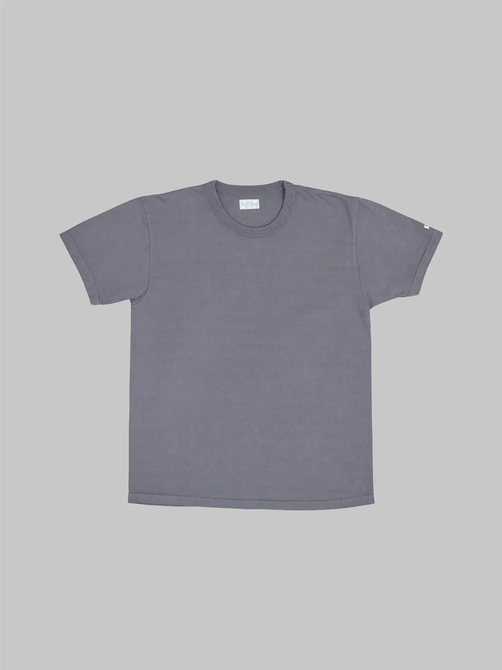 The Flat Head Loopwheeled Heavyweight Plain T-Shirt Charcoal