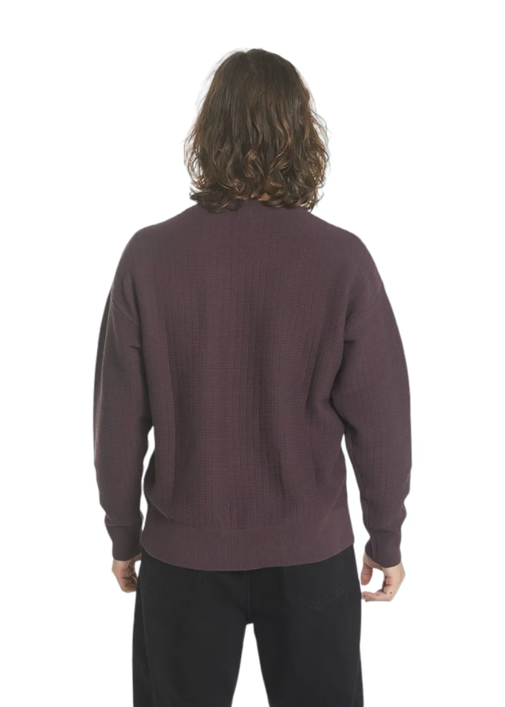 THRILLS - Republic Crew Knit - Deep Plum