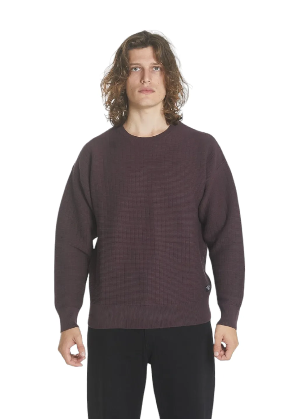 THRILLS - Republic Crew Knit - Deep Plum