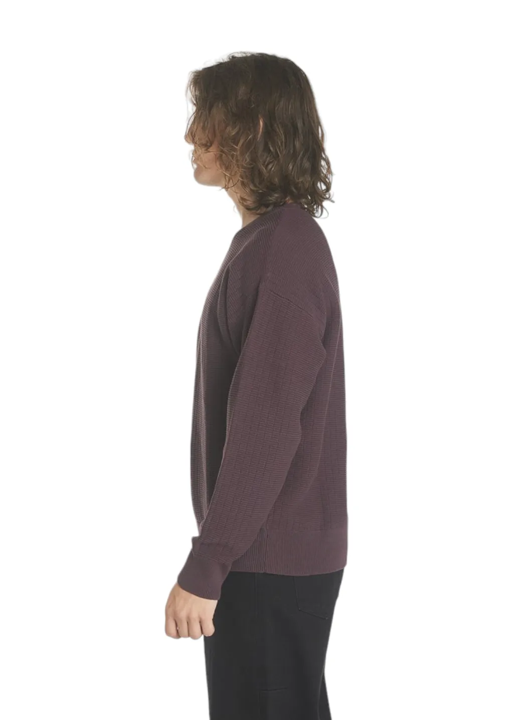 THRILLS - Republic Crew Knit - Deep Plum