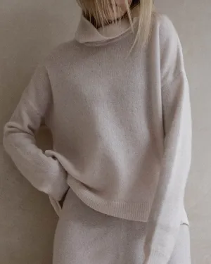 Tori Cashmere Cowl Neck Sweater