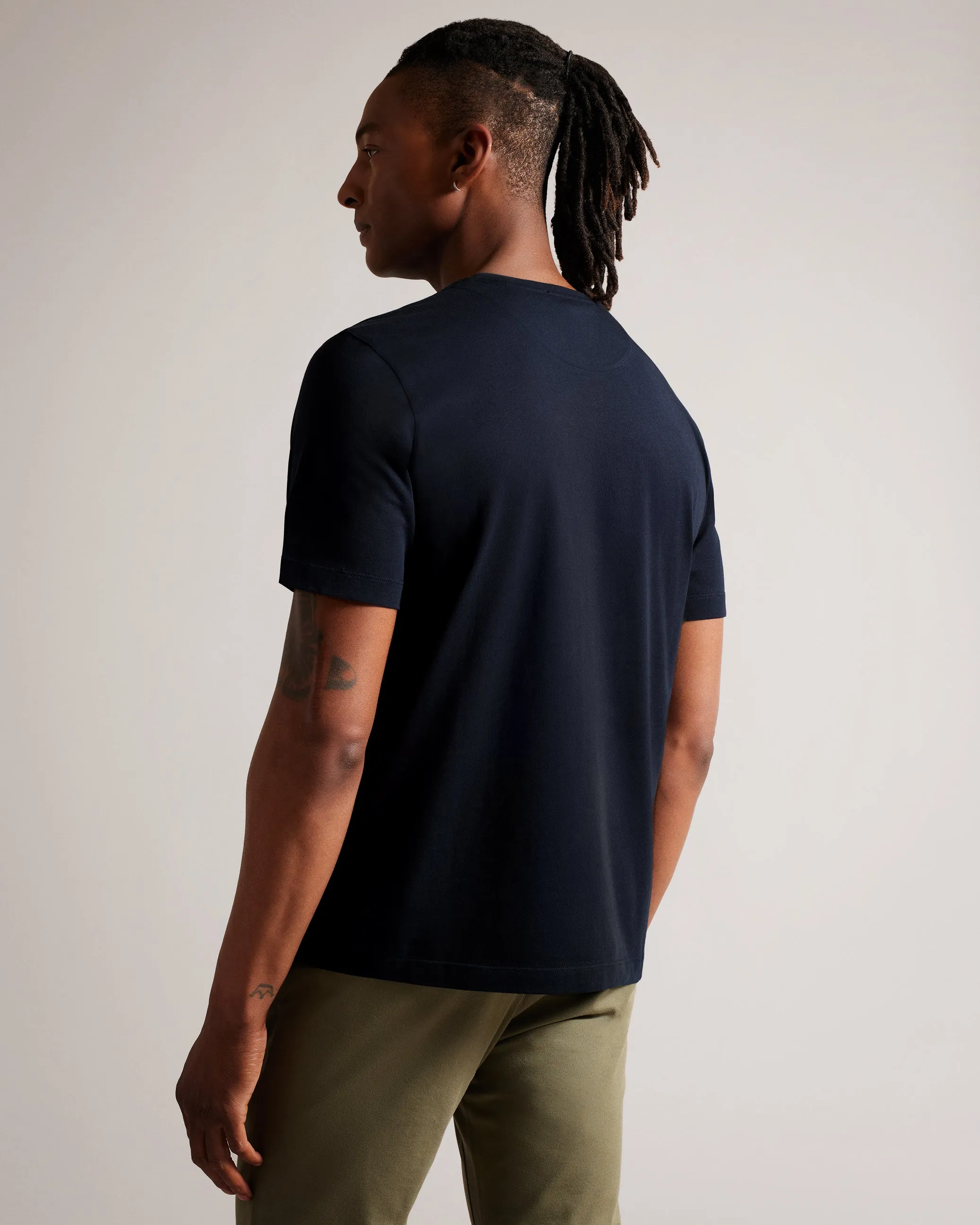 Tywinn Ss Regular Plain T-Shirt Navy