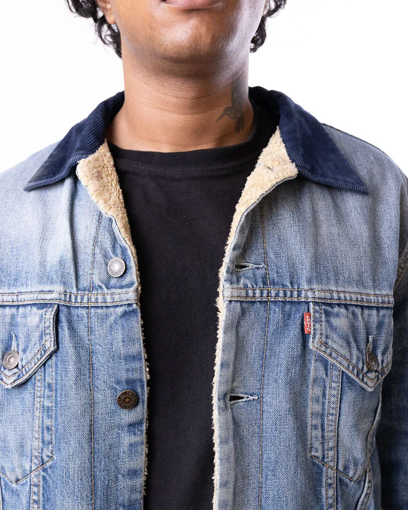 Vintage Levis Courdroy Collar Denim Furr Jacket