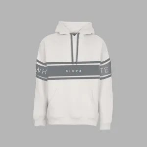 Whte Bold Extensive Hoodie