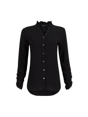 Zipper-Sleeve Shirt